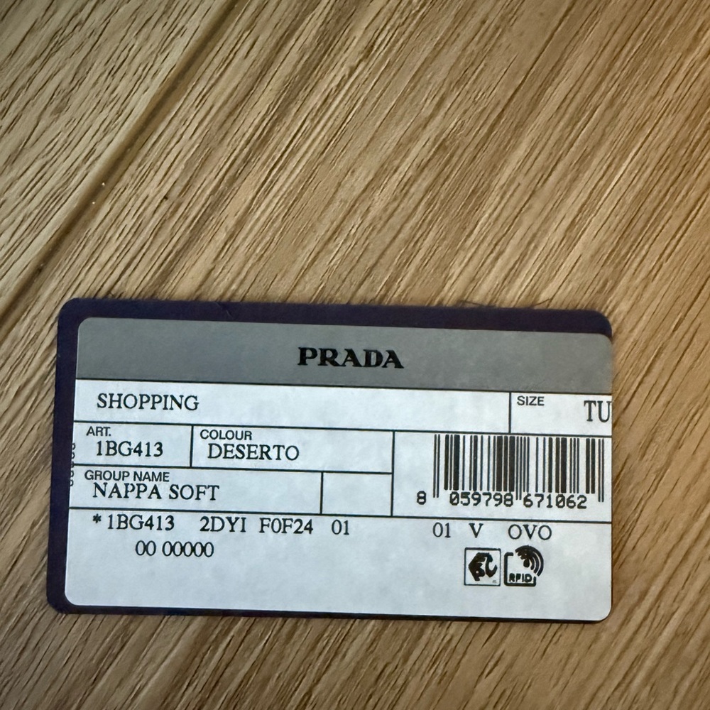 Prada Beige Women's Tote Bag - Picture 8 of 8